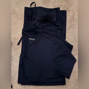 Mandala Navy scrub set.